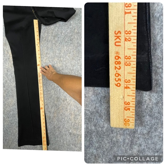 Michael Kors Dark Blue/Black Boot Cut Dressy Casual Closet Staple Jeans - Sz 8 - Picture 7 of 15